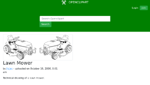 openclipart圖庫：Lawn Mower