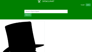 openclipart圖庫：Victorian Man in Top Hat Silhoette Profile