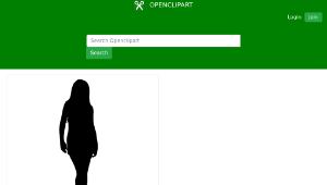 openclipart圖庫：Woman Silhouette 10