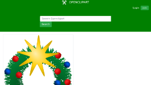 openclipart圖庫：Festive Wreath-資源代表圖