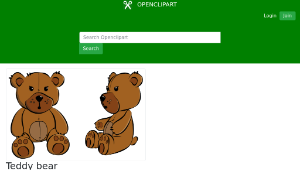 openclipart圖庫：Teddy bear縮圖