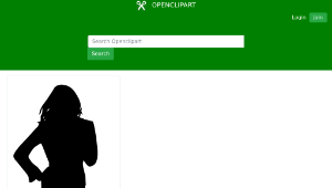 openclipart圖庫：Woman silhouette-資源代表圖