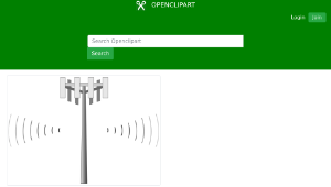 openclipart圖庫：Cell Tower-資源代表圖