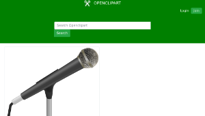 openclipart圖庫：Microphone縮圖