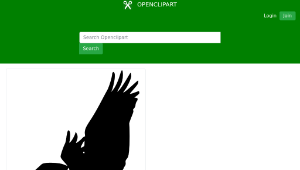 openclipart圖庫：Flying Pelican Silhouette-資源代表圖