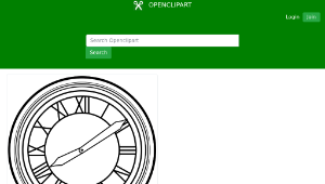 openclipart圖庫：Back to the future Clock縮圖