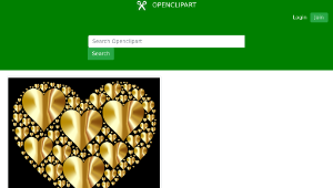 openclipart圖庫：Hearts In Heart Rejuvenated 4
