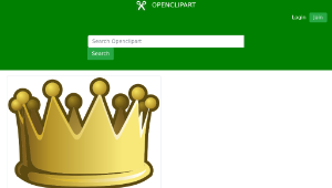 openclipart圖庫：Misc Game Crown-資源代表圖