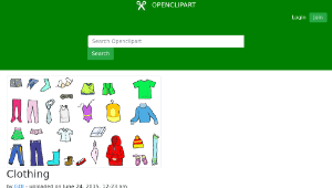 openclipart圖庫：Clothing縮圖