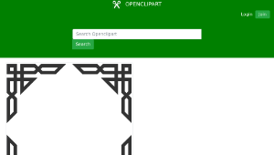 openclipart圖庫：islamic corners ornamentsart縮圖