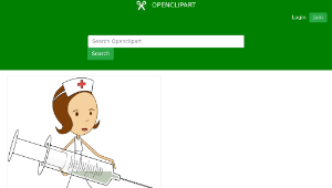 openclipart圖庫：A nurse縮圖