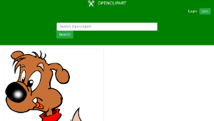 openclipart圖庫：Puppy Cartoon縮圖