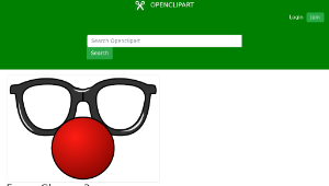 openclipart圖庫：Funny Glasses 2縮圖