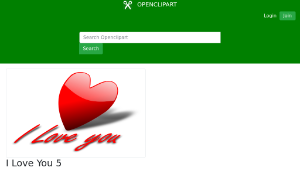 openclipart圖庫：I Love You 5-資源代表圖