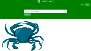 openclipart圖庫：Blue Crab-資源代表圖