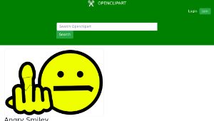 openclipart圖庫：Angry Smiley-資源代表圖