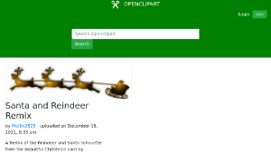 openclipart圖庫：Santa and Reindeer Remix-資源代表圖