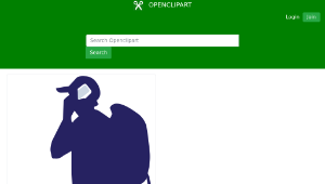 openclipart圖庫：backpacker  on a phone-資源代表圖