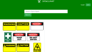 openclipart圖庫：safety signs縮圖