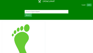 openclipart圖庫：green foot print-資源代表圖