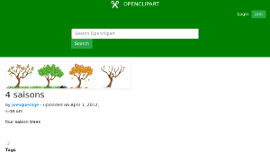 openclipart圖庫：4 saisons縮圖