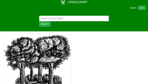 openclipart圖庫：Group of trees縮圖