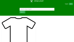 openclipart圖庫：white t-shirt-資源代表圖