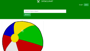 openclipart圖庫：Beach ball-資源代表圖