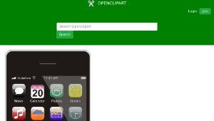 openclipart圖庫：Smartphone (English Version)-資源代表圖