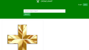 openclipart圖庫：Golden Cross-資源代表圖