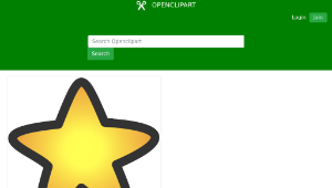 openclipart圖庫：Gold star縮圖