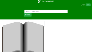 openclipart圖庫：open book 縮圖