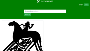 openclipart圖庫：Odin on Sleipnir縮圖