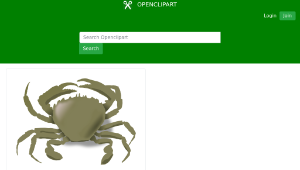 openclipart圖庫：the crab縮圖