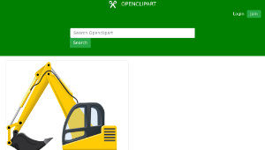 openclipart圖庫：Excavator - pelleteuse縮圖