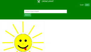 openclipart圖庫：Funny Sun Face Cartoon-資源代表圖