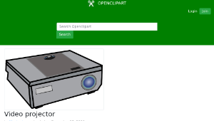 openclipart圖庫：Video projector-資源代表圖