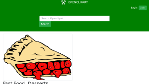 openclipart圖庫：Fast Food, Desserts, Pies縮圖
