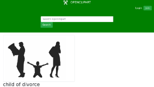 openclipart圖庫：child of divorce縮圖