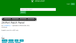 openclipart圖庫：24-Port Patch Panel縮圖