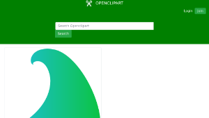 openclipart圖庫：Ocean Wave 3縮圖
