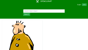 openclipart圖庫：Cartoon man