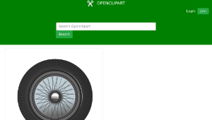 openclipart圖庫：classic car wheel縮圖