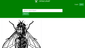 openclipart圖庫：Housefly縮圖