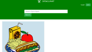 openclipart圖庫：Fast Food, Menu, Sample Usage縮圖