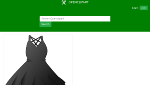 openclipart圖庫：Black Dress縮圖