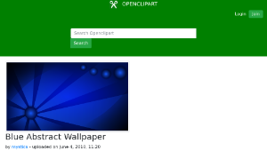 openclipart圖庫：Blue Abstract Wallpaper