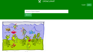 openclipart圖庫：underwater world - aquarium縮圖