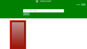 openclipart圖庫：Arrow Down Red縮圖
