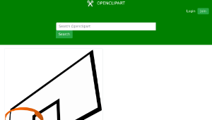 openclipart圖庫：Basketball rim縮圖